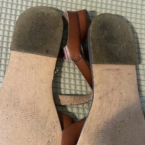 Brown Leather Sandals j. Crew - Picture 4 of 4